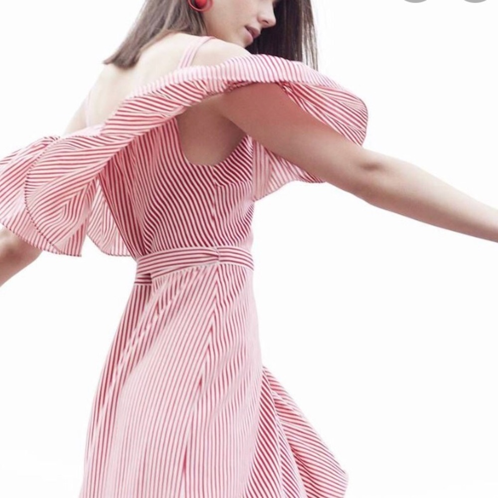 Club Monaco red striped dress